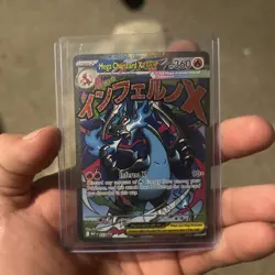 Pokemon Card PHANTASMAL FLAMES MEGA CHARIZARD X EX 023 ENG BLACK STAR PROMO - Image 1