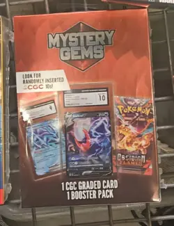 Pokemon Mystery Gems Booster Pack & 1 CGC Graded Card New - Image 1