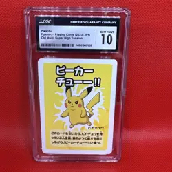 PIKACHU 2023 POKEMON PLAYING CARDS JAPANESE HIGH TENSION OLD MAID GEM MINT 10 - Image 1