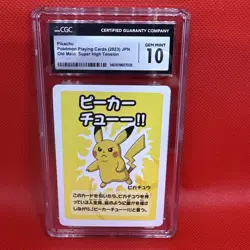 PIKACHU 2023 POKEMON PLAYING CARDS JAPANESE HIGH TENSION OLD MAID GEM MINT 10 - Image 5