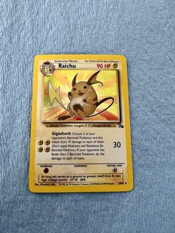 Raichu 14/62 Fossil Holo Pokemon TCG 1999 Mint Card - Image 2