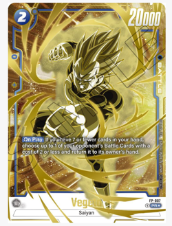 Dragon Ball Vegeta - FP-007 (Gold) - Fusion World Promo Cards and Packs - MINT - Image 1