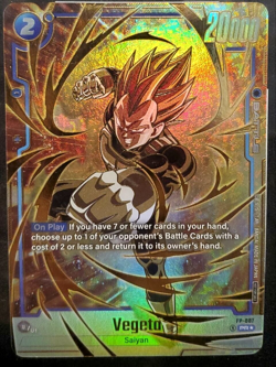 Dragon Ball Vegeta - FP-007 (Gold) - Fusion World Promo Cards and Packs - MINT - Image 2