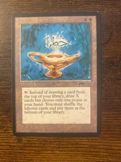 MTG Arabian Nights Aladdin’s Lamp Near mint - Image 2