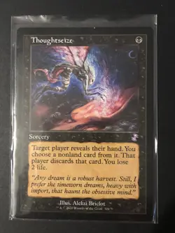 MTG Thoughtseize Mythic Time Spiral Rare - Image 1