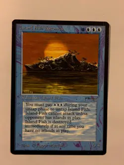 MTG Island Fish Jasconius Arabian Nights English "Vintage" - Image 1