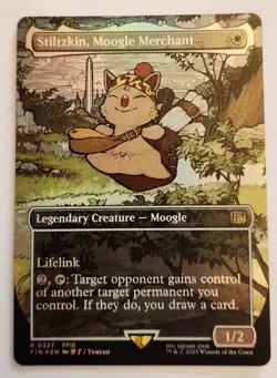 Stiltzkin, Moogle Merchant (Borderless) Final Fantasy Foil NM+ - Image 1