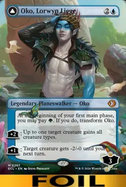 Oko, Lorwyn Liege ** FOIL BORDERLESS ** #287 (double-sided) - Lorwyn Ecliped MTG - Image 1