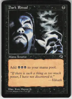 Magic the Gathering TCG Dark Ritual C Tempest 118 - Image 1