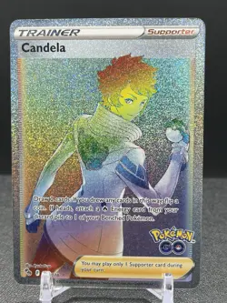 Pokemon Candela Trainer Full Art Rainbow Secret Rare #83/78 Pokemon GO - Image 1