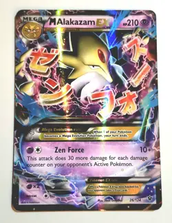 M Alakazam EX 26/124 - XY Fates Collide Ultra Rare Pokemon TCG LP - Image 1