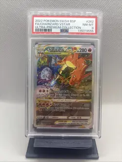 2022 Pokemon SWSH BSP Ultra Premium Collection #262 Charizard V star FA PSA 8 - Image 1