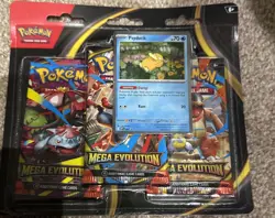 Pokemon TCG: Mega Evolution Base Set 3-Pack Blister Golduck - Image 1