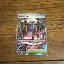 Battle Cage 116/094 NM – Full Art Holo – 2025 TCG Pokemon Phantasmal Flames - Image 1