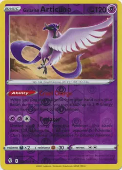 Pokemon - Galarian Articuno - 063/203 - Reverse Holo Rare - Evolving Skies - New - Image 1
