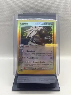2003 Pokemon EX Ruby & Sapphire 1/109 Aggron Reverse Holo Rare - Image 1