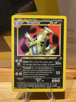 Tyranitar #31/75 Neo Discovery Unlimited Rare WOTC Pokemon - NM - Image 2