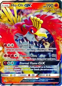 Lightly Played Ho-Oh GX - SM57 - SM Black Star Promos Pokemon SM Promos - Image 1