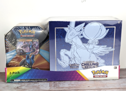 Pokemon TCG Chilling Reign ETB Elite Trainer Box + Lucario V Tin 2 Pack Costco - Image 1