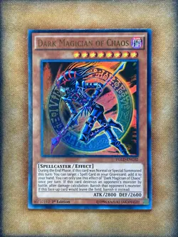 Yugioh Dark Magician of Chaos YGLD-ENC02 Ultra Rare 1st Ed NM - Image 1
