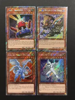 2024 YUGIOH RA03 1ST ED PLATINUM SECRET RARE ELEMENTAL HERO NEOS ALIUS NM SET - Image 1