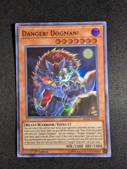 Yugioh - Danger! Dogman! MP19-EN218 1st Edition Ultra Rare NM - Image 1