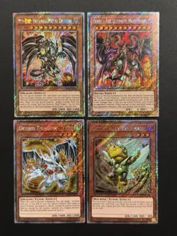 2024 YUGIOH RA03 1ST ED PLATINUM SECRET RARE YUBEL THE ULTIMATE NM BONUS SET - Image 1