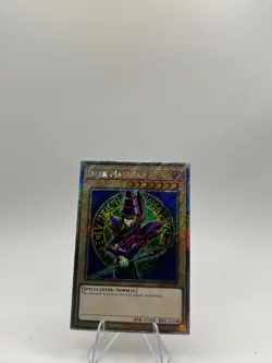 Yugioh Dark Magician RA03-EN080 Platinum Secret Rare LOB Art 1st Ed NM - Image 1
