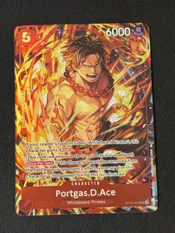 Portgas.D.Ace (Illustration Box Vol.5) ST15-005 One Piece Promotion Cards Foil - Image 1