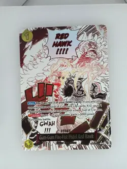 One Piece Gum-Gum Fire-Fist Pistol Red Hawk (Alt Art) OP11-114 NM - Image 1
