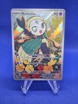 Pokemon ME Mega Evolution Meloetta 026 Illustration Rare Black Star Promo NM - Image 1