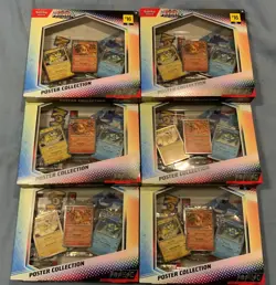 Prismatic Evolutions Poster Collection Sealed Set Of 6 Pokemon mega evolutions - Image 1