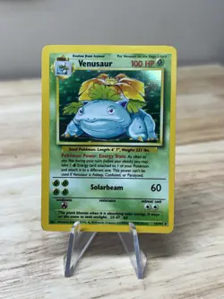 Venusaur - 15/102 - Pokemon Base Set Unlimited Holo Rare Card WOTC LP/MP - Image 1
