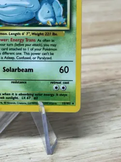 Venusaur - 15/102 - Pokemon Base Set Unlimited Holo Rare Card WOTC LP/MP - Image 5