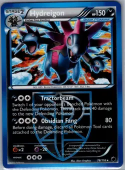 Hydreigon (Team Plasma) 78/116 Holo Plasma Freeze - Pokemon Card - NM - Image 1