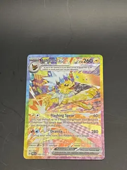 Jolteon ex 153/131 Sv Prismatic Evolutions Holo Pokemon SIR Card NM - Image 1