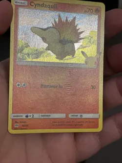 Pokemon Card Cyndaquil 10/25 McDonalds 25th Anniversary Holo ERROR - Image 3