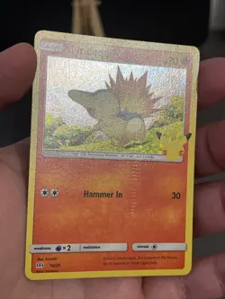 Pokemon Card Cyndaquil 10/25 McDonalds 25th Anniversary Holo ERROR - Image 5