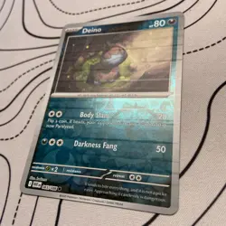 065/086 Deino : (Reverse Holo) Card : SV-10.5 White Flare PRINT LINES ERROR CARD - Image 4