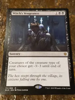 Witch's vengeance Throne of Eldraine Mtg Card - Image 1