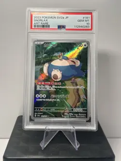 Snorlax 181/165 Sv2a: Pokemon Card 151 Holo (Japanese) PSA 10 - Image 1