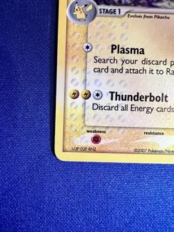 Pokemon TCG Raichu EX Power Keepers Holo Card 12/108 Vintage NM - Image 5