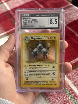 CGC 8.5 Magneton 2000 Base Set 2 9/130 Holo Pokemon Card - Image 3