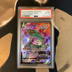 Rayquaza VMAX PSA 6 VMAX Climax 252/184 Japanese Pokemon Card EX-MT - Image 1