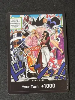 Don!! Card Your Turn +1000. One Piece English. OP-07. 500 Years In The Future. - Image 1