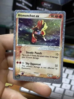 Hitmonchan ex 98/109 EX Ruby Sapphire 2003 Holo Rare Pokemon Card TCG - Image 4