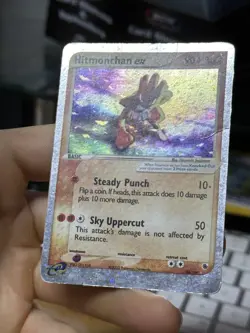 Hitmonchan ex 98/109 EX Ruby Sapphire 2003 Holo Rare Pokemon Card TCG - Image 5