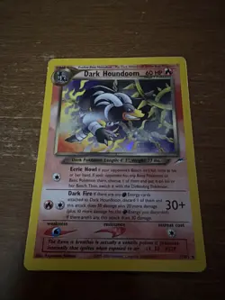Pokemon Neo Destiny Dark Houndoom Holo Rare Card 7/105 - Image 1