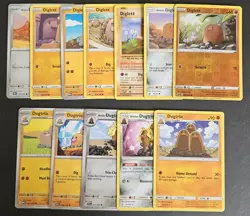 Dugtrio Diglett Lot x12 Pokemon Cards Collection Set NM/LP - Image 1