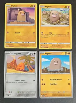 Dugtrio Diglett Lot x12 Pokemon Cards Collection Set NM/LP - Image 2